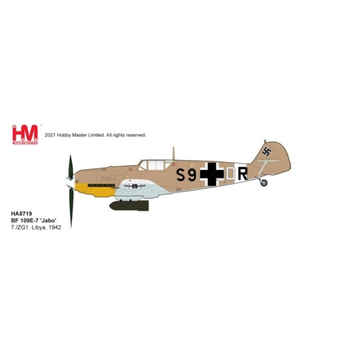 HA8719 - 1/48 BF 109E-7 'JABO' 7/ZG1. LIBYA, 1942