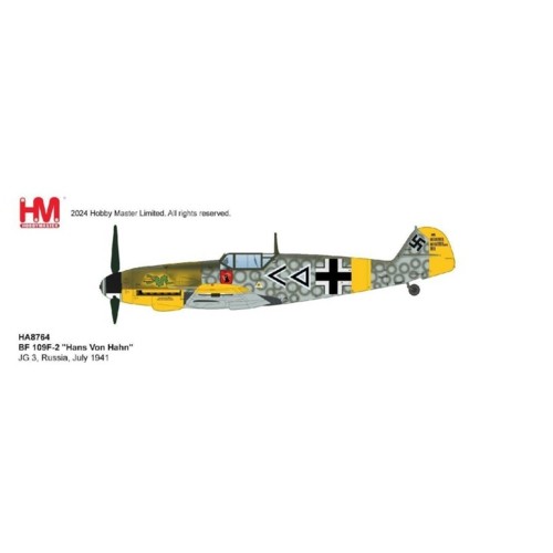 HA8764 - 1/48 BF 109F-2 HANS VON HAHN JG 3, RUSSIA, JULY 1941