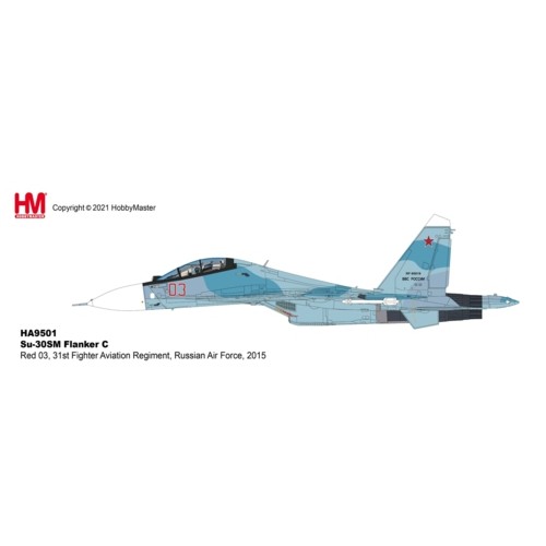 HA9501 - 1/72 SU-30SM FLANKER C RED 03, 31ST FIGHTER AVIATION REGIMENT, RUSSIAN AIR FORCE, 2015