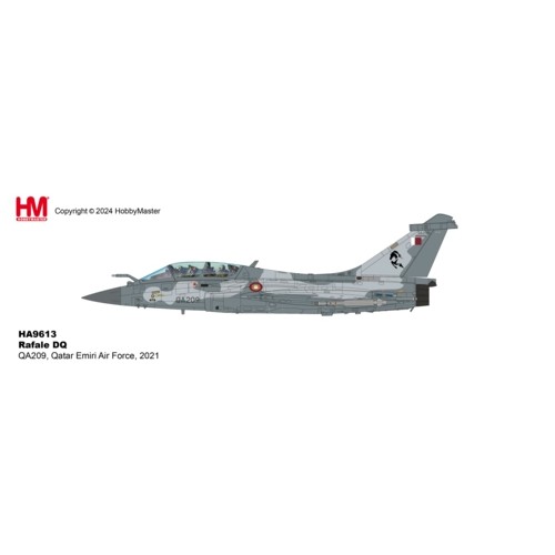 HA9613 - 1/72 RAFALE DQ QA209, QATAR EMIRI AIR FORCE, 2021