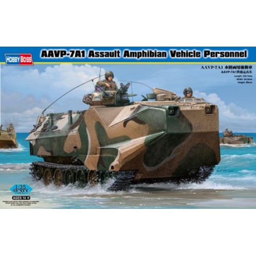 HBB82410 - 1/35 AAVP-7A1 ASSAULT AMPHIBIAN VEHICLE PERSONNEL (PLASTIC KIT)