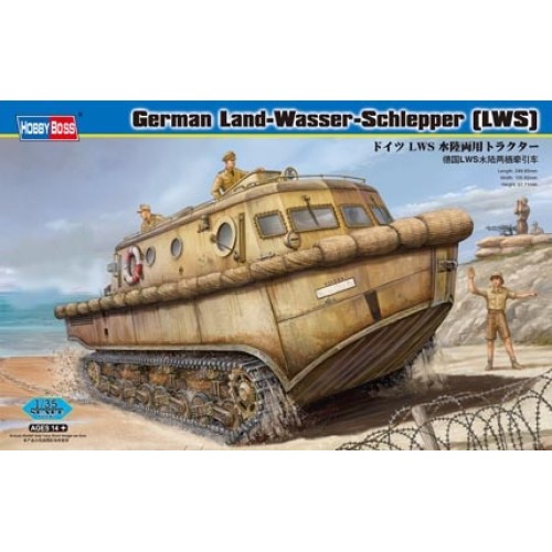 HBB82430 - 1/35 GERMAN LAND WASSER SCHLEPPER (LWS) AMPHIBIOUS TRACTOR EARLY (PLASTIC KIT)