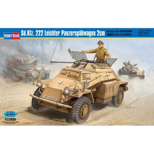 HBB82442 - 1/35 SD.KFZ.222 LEICHTER PANZERSPAHWAGEN 2CM (PLASTIC KIT)