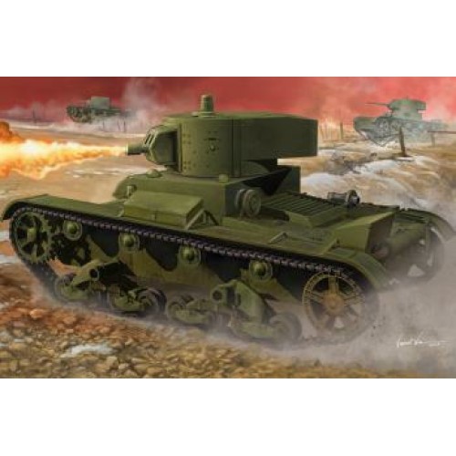 HBB82498 - 1/35 INFANTRY TANK MOD.1938 SOVIET OT-130 FLAME THROWER TANK (PLASTIC KIT)