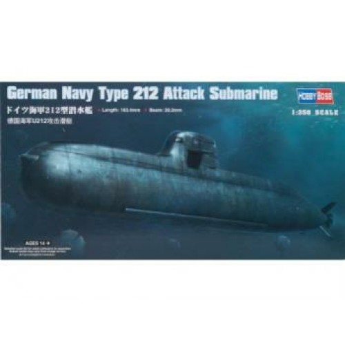 HBB83527 - 1/350 GERMAN NAVY TYPE 212 ATTACK SUBMARINE (PLASTIC KIT)