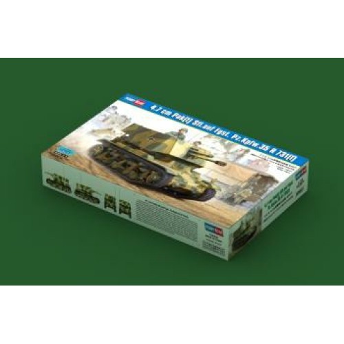 HBB83807 - 1/35 4.7CM PAK(T) SFL.AUF FGST. PZ.KPFW.35 R 731 (F) (PLASTIC KIT)