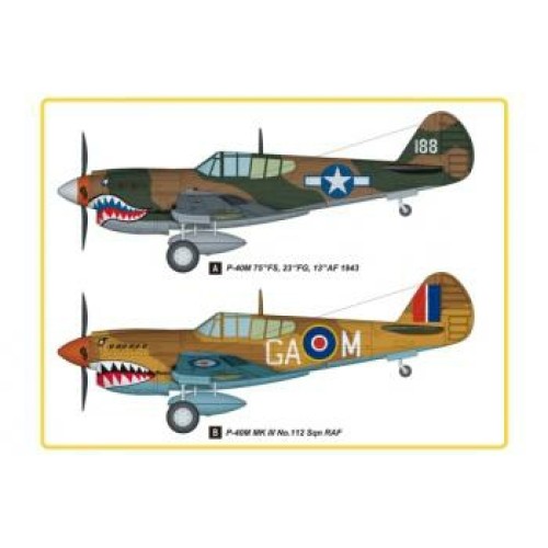 HBB85801 - 1/48 P-40E KITTY HAWK FIGHTER (PLASTIC KIT)