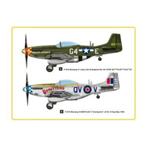 HBB85802 - 1/48 P-51D MUSTANG IV FIGHTER (PLASTIC KIT)