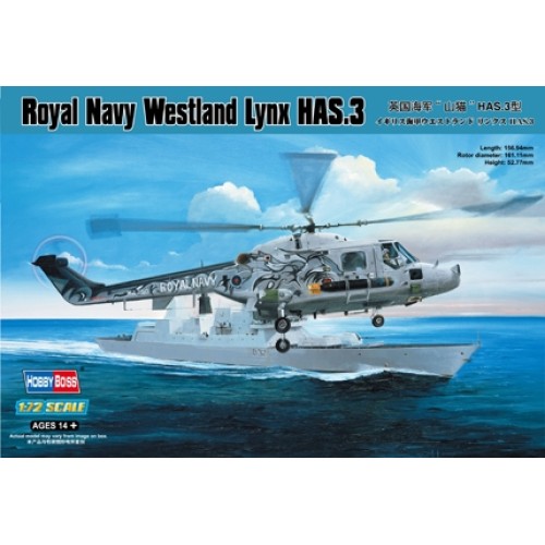 HBB87237 - 1/72 ROYAL NAVY WESTLAND LYNX HAS.3 (PLASTIC KIT)