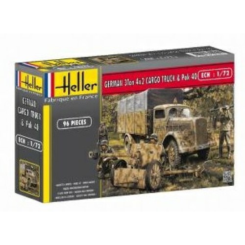 HEL79994 - 1/72 OPEL BLITZ AND PAK 40 (PLASTIC KIT)