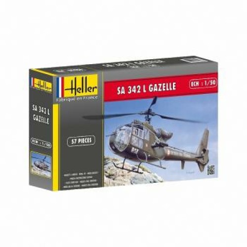 HEL80486 - 1/50 SA 342 L GAZELLE (PLASTIC KIT)