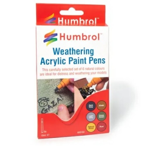 HMV0100 - X4 HUMBROL WEATHERING PENS