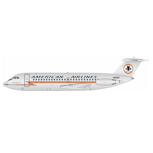 IF111AA0525P - 1/200 AMERICAN AIRLINES BAC 111-401AK ONE-ELEVEN N5025 POLISHED WITH STAND