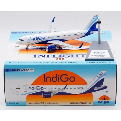 IF3206E1123 - 1/200 INDIGO AIRBUS A320-271N VT-IZZ WITH STAND