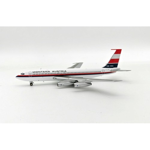 IF701MONT0122 - 1/200 MONTANA AUSTRIA BOEING 707-138B OE-INA WITH STAND