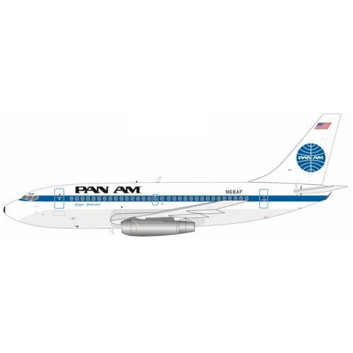 IF732PA1124 - 1/200 PAN AMERICAN WORLD AIRWAYS - PAN AM BOEING 737-222 N68AF WITH STAND