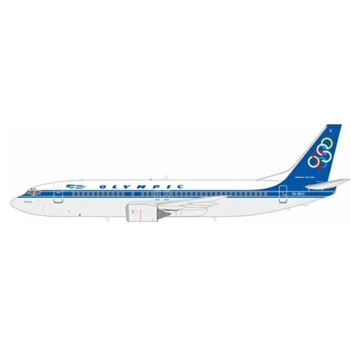 IF734OL0724 - 1/200 OLYMPIC BOEING 737-484 SX-BKG WITH STAND