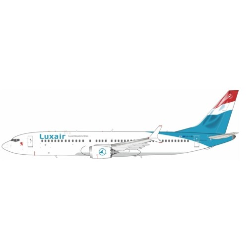 IF738MLG0724 - 1/200 LUXAIR BOEING 737-8 MAX LX-LBL WITH STAND