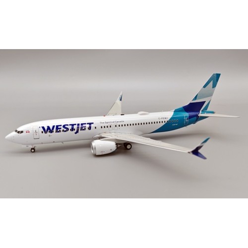 IF738MWS1124 - 1/200 WESTJET BOEING 737-8 MAX C-FEWJ WITH STAND