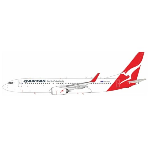 IF738QF0324 - 1/200 QANTAS BOEING 737-838 VH-VZZ WITH STAND