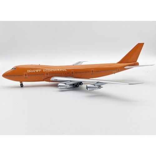 IF741BI0723 - 1/200 BRANIFF INTERNATIONAL AIRWAYS BOEING 747-130 N610BN WITH STAND