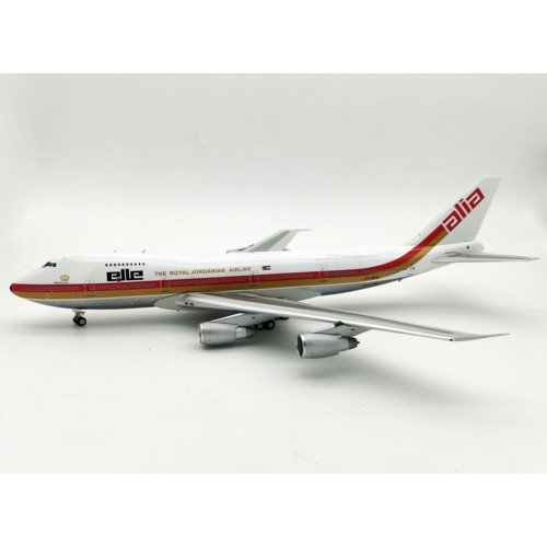 IF742RJ1218P - 1/200 ALIA - ROYAL JORDANIAN AIRLINE BOEING 747-200 JY-AFA  WITH STAND