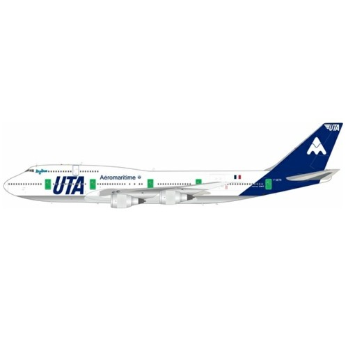 IF743UT0324 - 1/200 UTA - UNION DE TRANSPORTS AERIENS BOEING 747-3B3M F-GETB WITH STAND