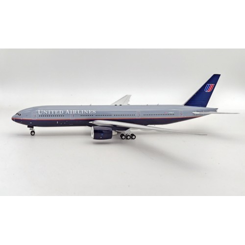 IF772UA1123 - 1/200 N786UA UNITED GREY TOP 777-200 WITH STAND