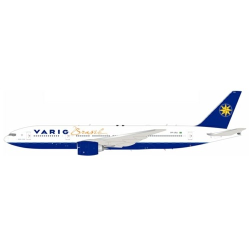 IF772VR1024 - 1/200 VARIG BOEING 777-2Q8/ER PP-VRA WITH STAND