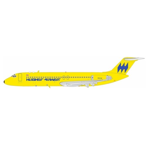 IF932HA1024 - 1/200 HUGHES AIRWEST MCDONNELL DOUGLAS DC-9-31 N9338 WITH STAND