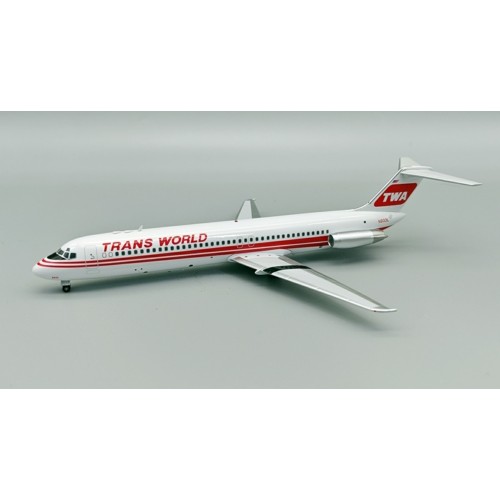 IF941TW0624 - 1/200 TRANS WORLD AIRLINES - TWA MCDONNELL DOUGLAS DC-9-41 N933L WITH STAND