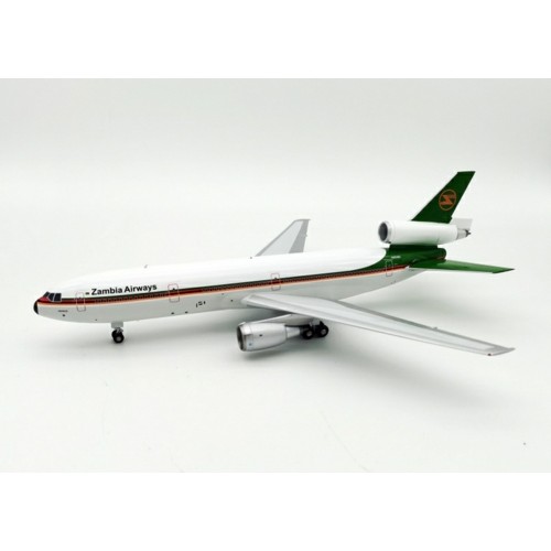 IFDC10Q31220 - 1/200 ZAMBIA AIRWAYS MCDONNELL DOUGLAS DC-10-30 N3016Z WITH STAND