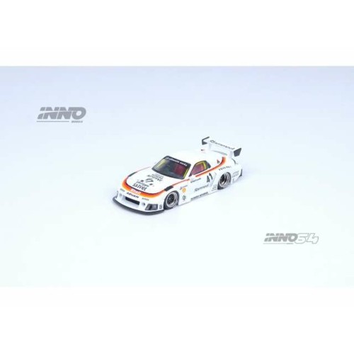 IN64LBWKRX702 - 1/64 LB WORKS MAZDA RX7 FD3S SUPER SILHOUETTE WHITE ORANGE