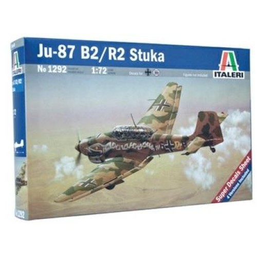 IT1292 - 1/72 JU-87 B2/R2 STUKA (PLASTIC KIT)