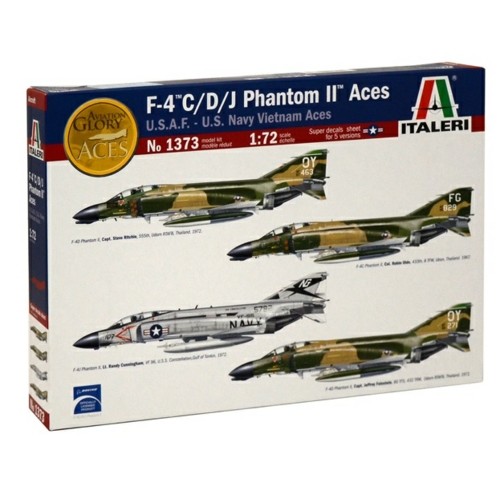 IT1373 - 1/72 F-4C/D/J PHANTOM II ACES (PLASTIC KIT)