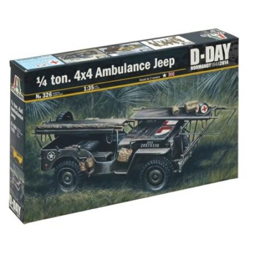 IT326 - 1/35 1/4 TON 4X4 AMBULANCE JEEP (PLASTIC KIT)