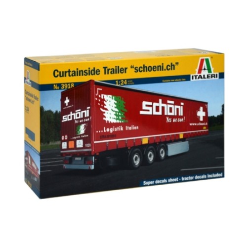 IT3918 - 1/24 CURTAINSIDE TRAILER (PLASTIC KIT)