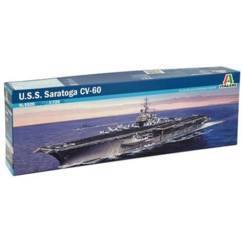 IT5520 - 1/720 USS SARATOGA CV-60 (PLASTIC KIT)