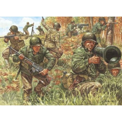 IT6046 - 1/72 WORLD WAR II AMERICAN INFANTRY (PLASTIC KIT)