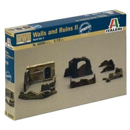 IT6090 - 1/72 WALLS AND RUINS II (PLASTIC KIT)