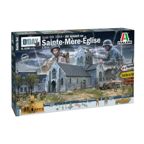 IT6199 - 1/72 BATTLE OF NORMANDY SAINTE-MERE-EGLISE (PLASTIC KIT)