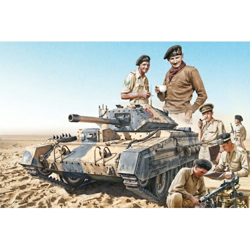 IT6592 - 1/35 CRUSADER MK III WITH TANK CREW (PLASTIC KIT)