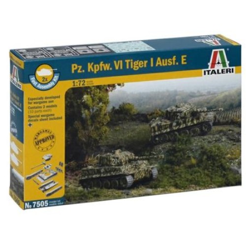 IT7505 - 1/72 PZ.KPFW.VI TIGER AUSF.E X2 QUICK KITS