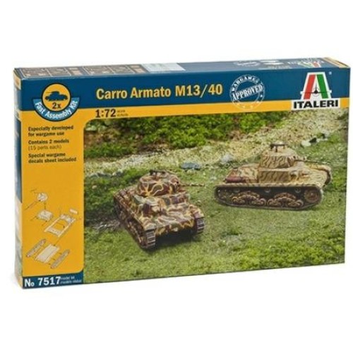 IT7517 - 1/72 CARRO ARMATO M13/40 (PLASTIC KIT)