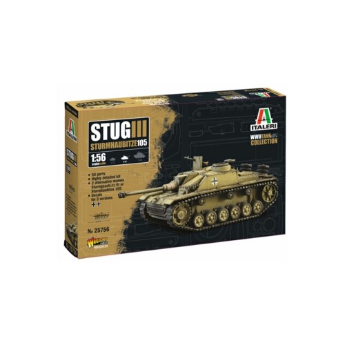 ITW25756 - 1/56 SD. KFZ. 142/1 STURMGESCHUTZ III (PLASTIC KIT)