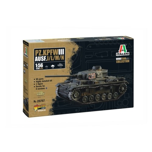 ITW25757 - 1/56 PZ. KPFW. III AUSF. J/L/M/N (PLASTIC KIT)