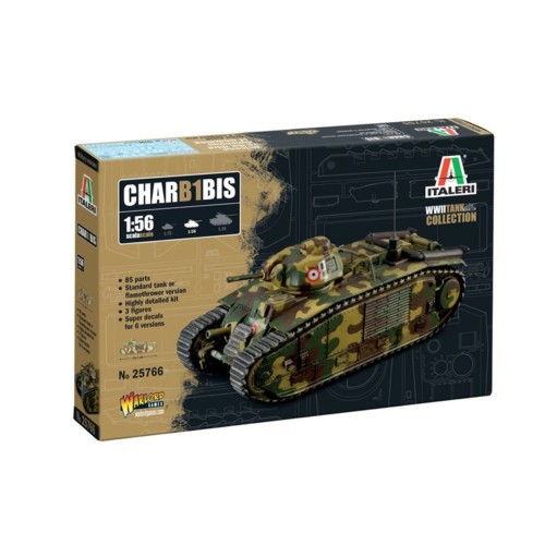 ITW25766 - 1/56 CHAR B1 BIS (PLASTIC KIT)