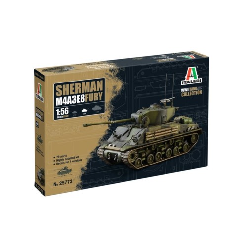 ITW25772 - 1/56 M4A3E8 SHERMAN (PLASTIC KIT)