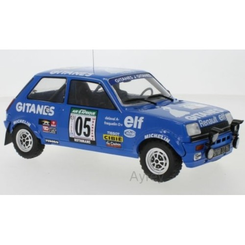 IX18RMC043B - 1/18 RENAULT 5 ALPINE NO.5 RALLYE BANDAMA 1978 G.FREQUELIN/J.DELAVAL