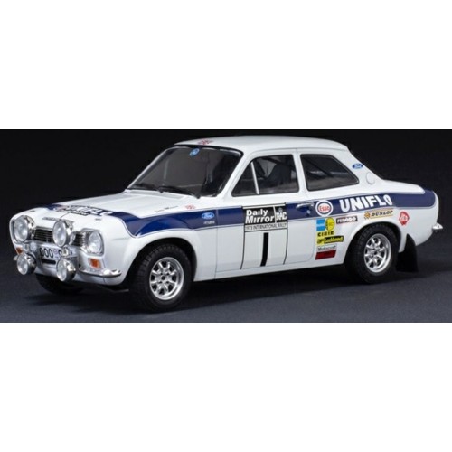 IX18RMC10220 - 1/18 FORD ESCORT MKI RS 1600 NO.1 RAC RALLY NEW BLUE R.CLARK/T.MASON 1973